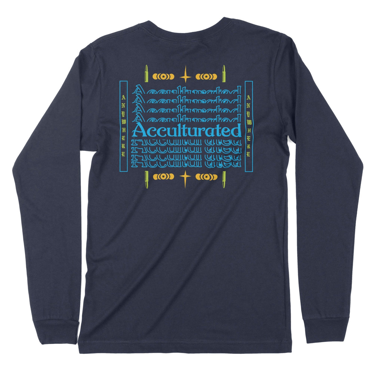 Acculturated | Back Print | Long-Sleeve T-Shirt | Premium Quality Stre Chroma Clothing