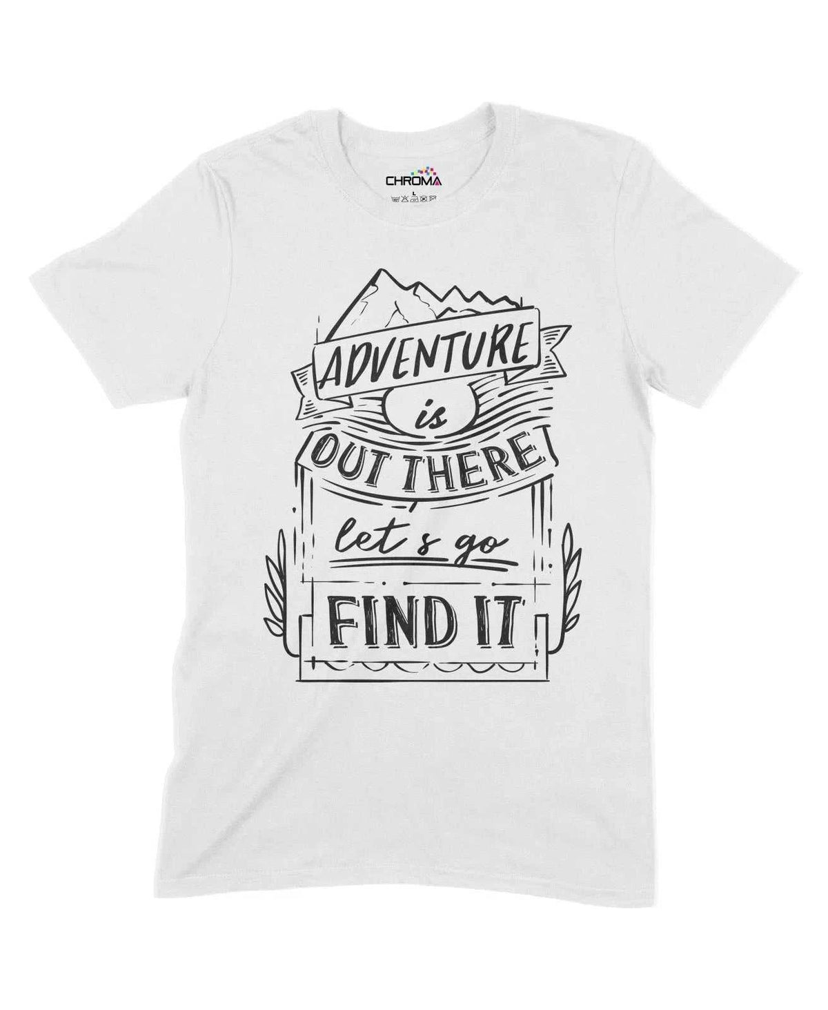 Adventure Is Out There Unisex Adult T-Shirt Chroma Clothing