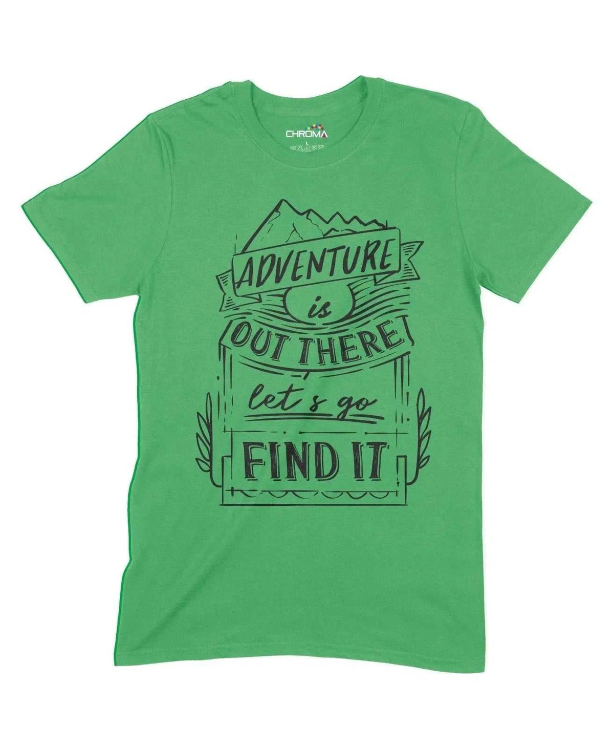 Adventure Is Out There Unisex Adult T-Shirt Chroma Clothing