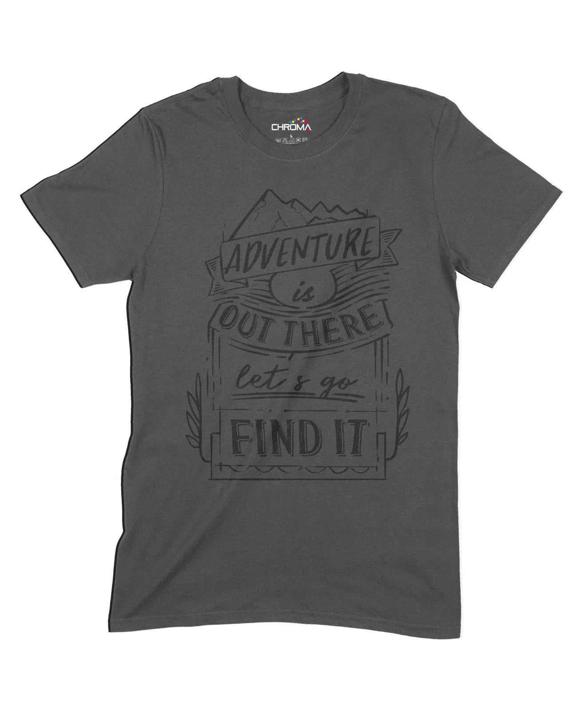 Adventure Is Out There Unisex Adult T-Shirt Chroma Clothing