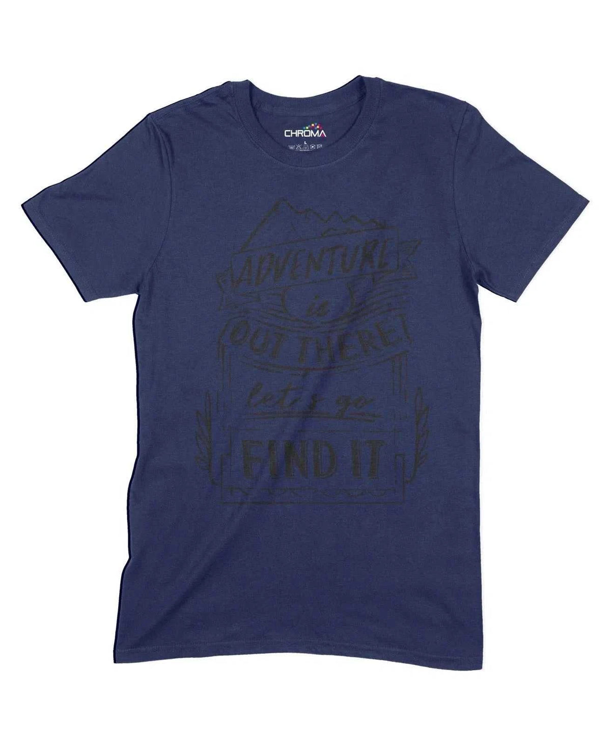 Adventure Is Out There Unisex Adult T-Shirt Chroma Clothing