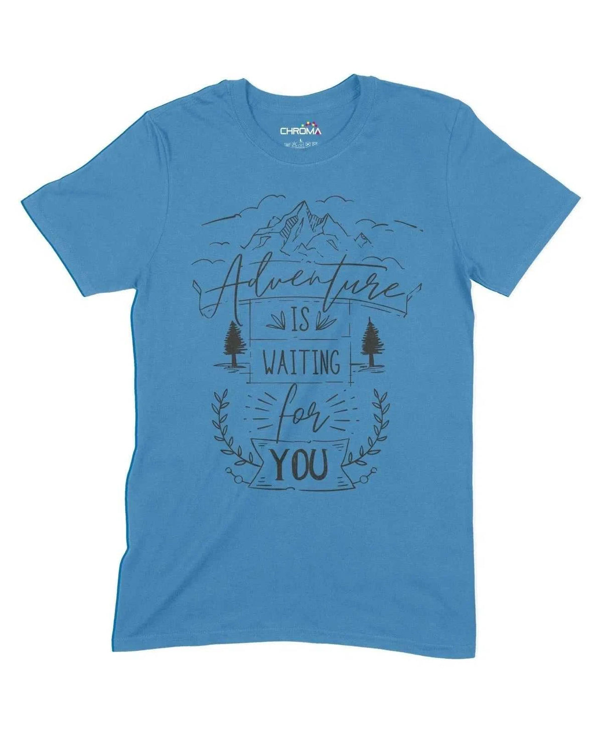 Adventure Is Waiting For You Unisex Adult T-Shirt Chroma Clothing