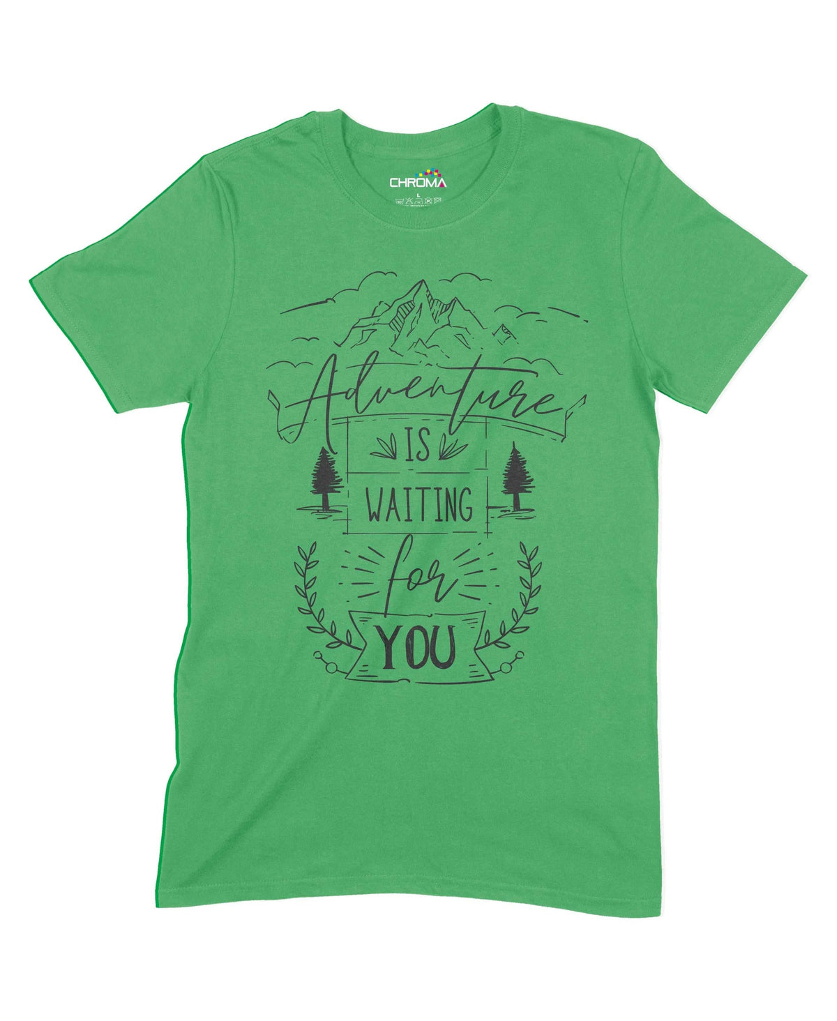 Adventure Is Waiting For You Unisex Adult T-Shirt Chroma Clothing