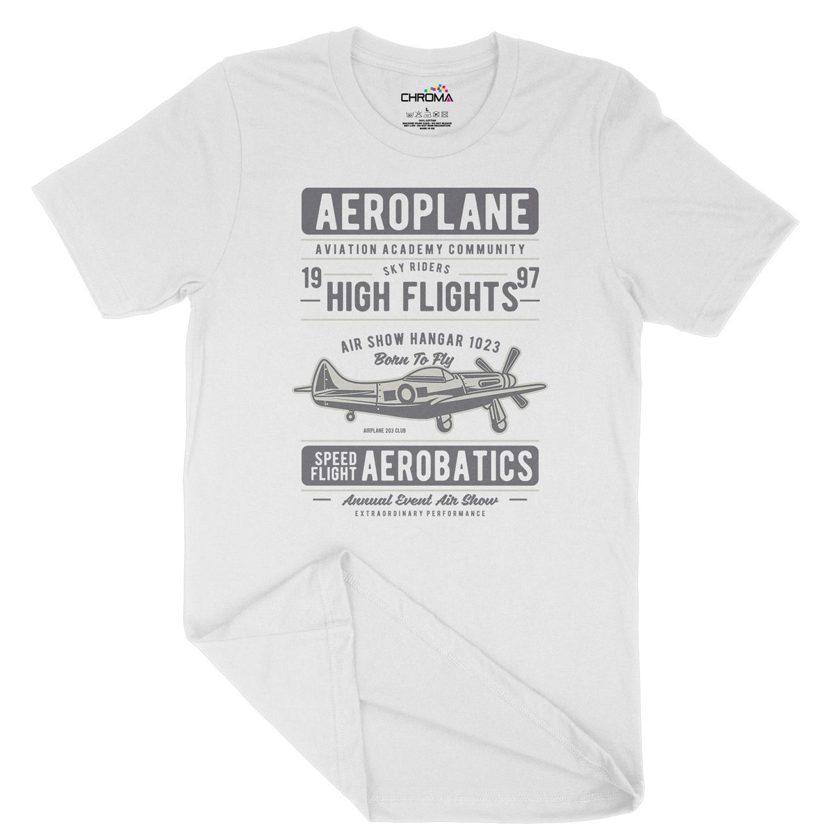 Aeroplane | Vintage Adult T-Shirt | Classic Vintage Clothing Chroma Clothing