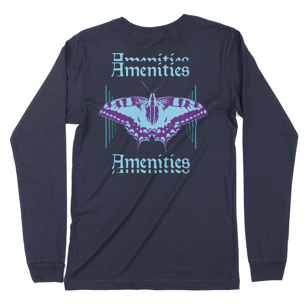 Amenities | Back Print | Long-Sleeve T-Shirt | Premium Quality Streetw Chroma Clothing