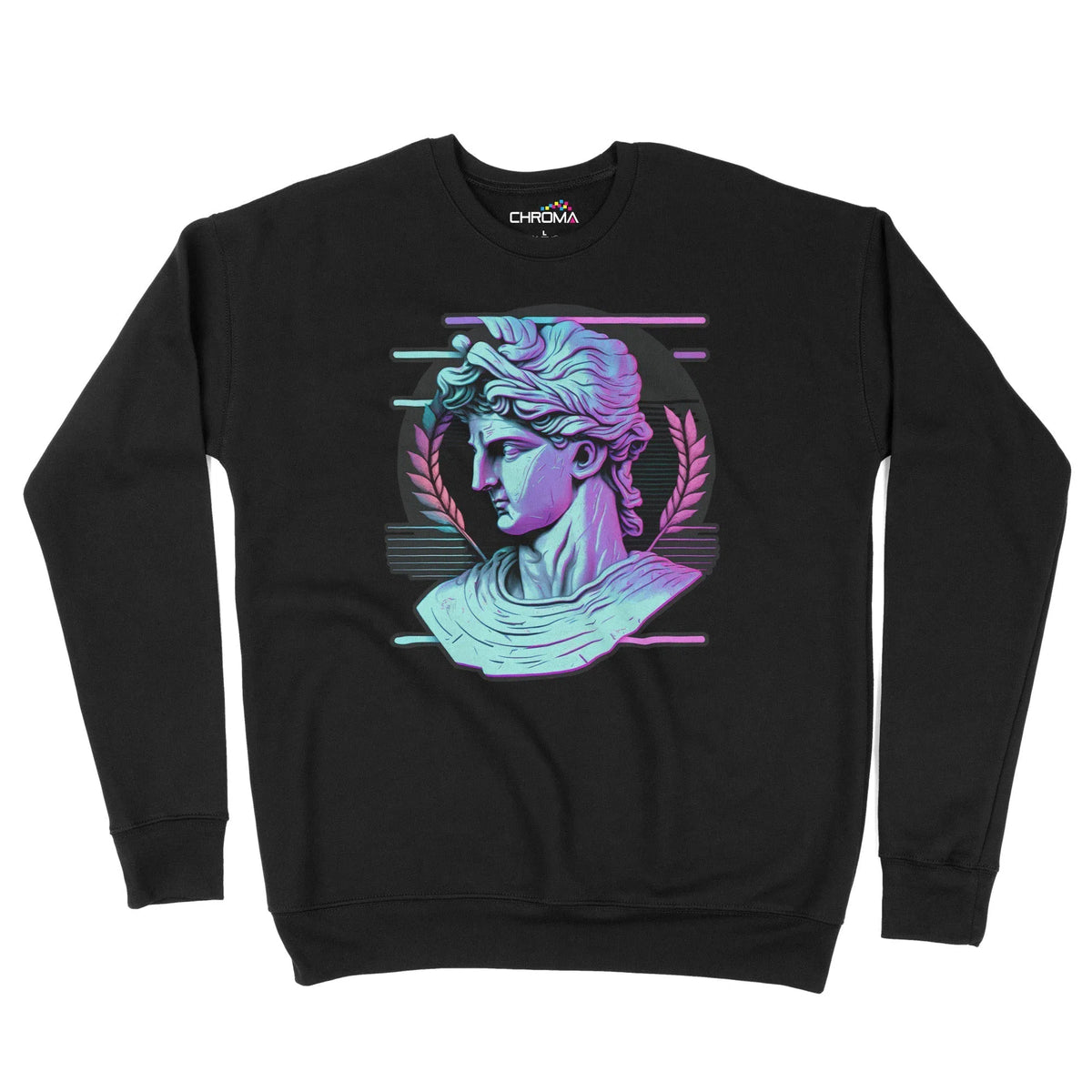 Ancient Neon Head Unisex Adult Sweatshirt | Premium Quality Streetwear Chroma Clothing