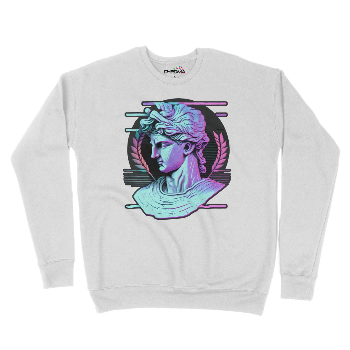 Ancient Neon Head Unisex Adult Sweatshirt | Premium Quality Streetwear Chroma Clothing