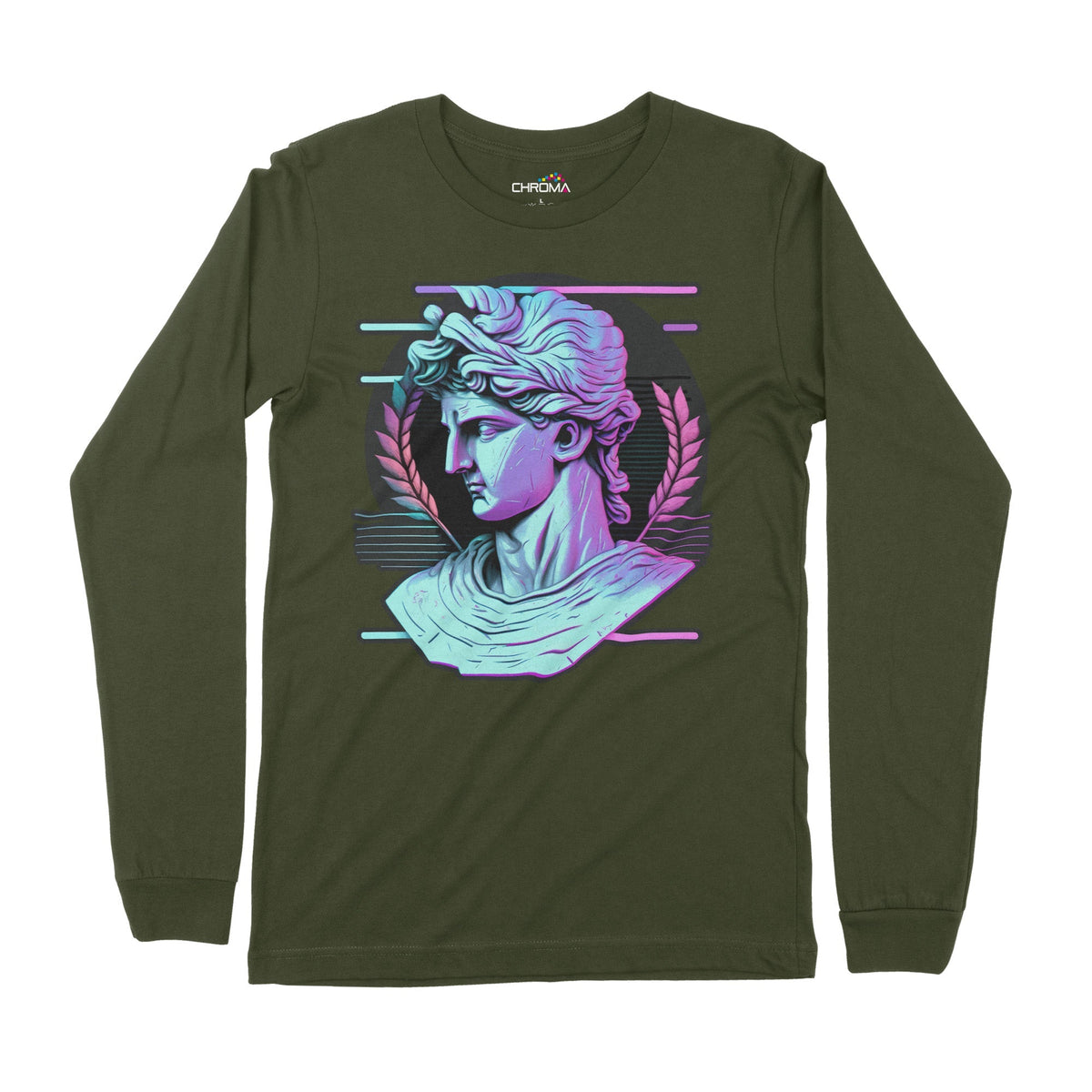 Ancient Sculpture | Long-Sleeve T-Shirt | Premium Quality Streetwear Chroma Clothing