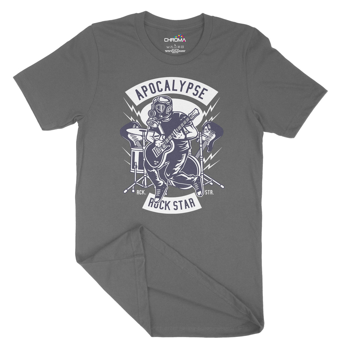 Apocalypse Rock Star | Vintage Adult T-Shirt | Classic Vintage Clothin Chroma Clothing