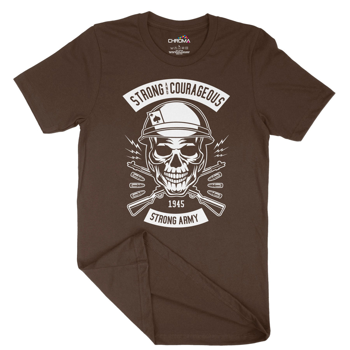 Army Skull | Vintage Adult T-Shirt | Classic Vintage Clothing Chroma Clothing