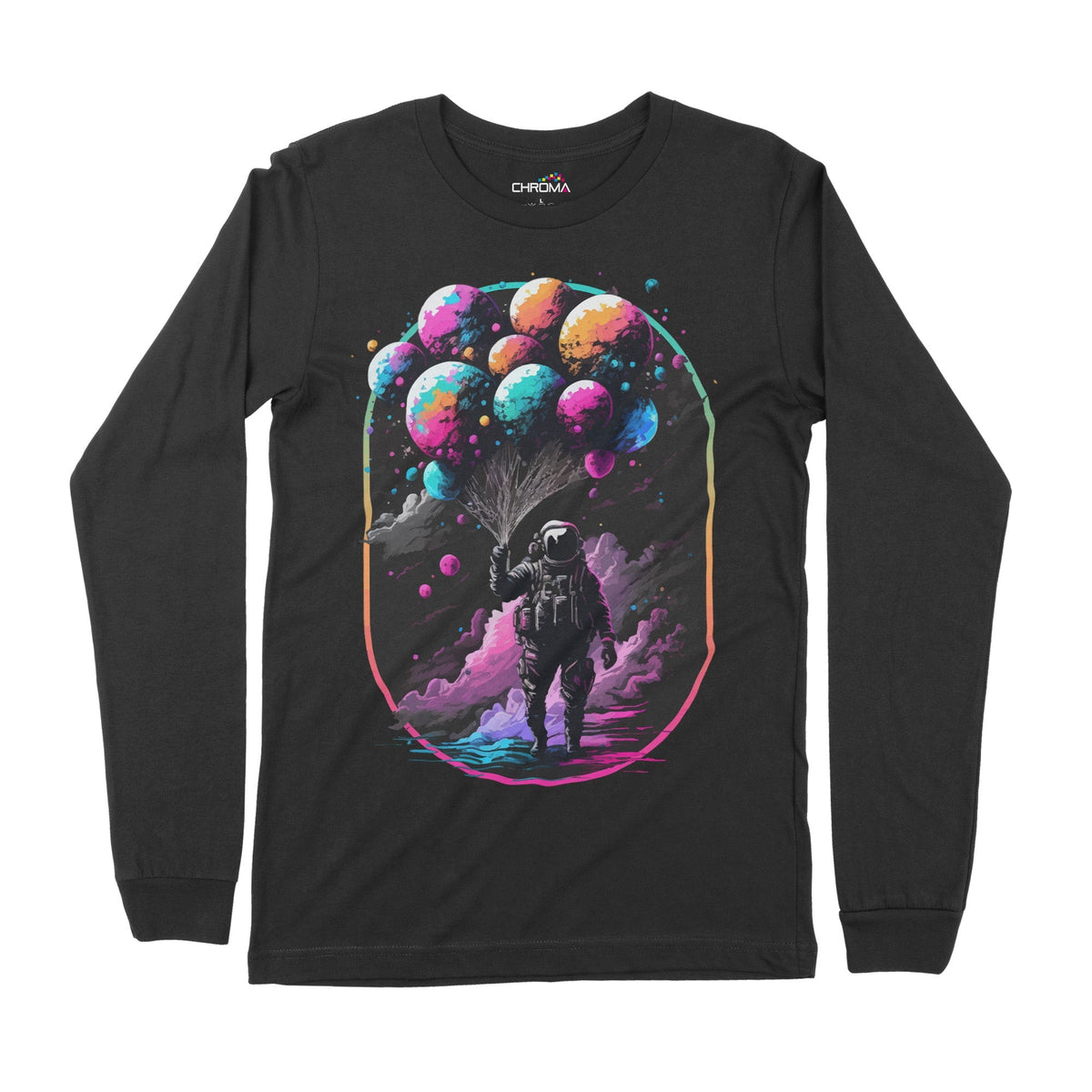 Astro Balloons | Long-Sleeve T-Shirt | Premium Quality Streetwear Chroma Clothing