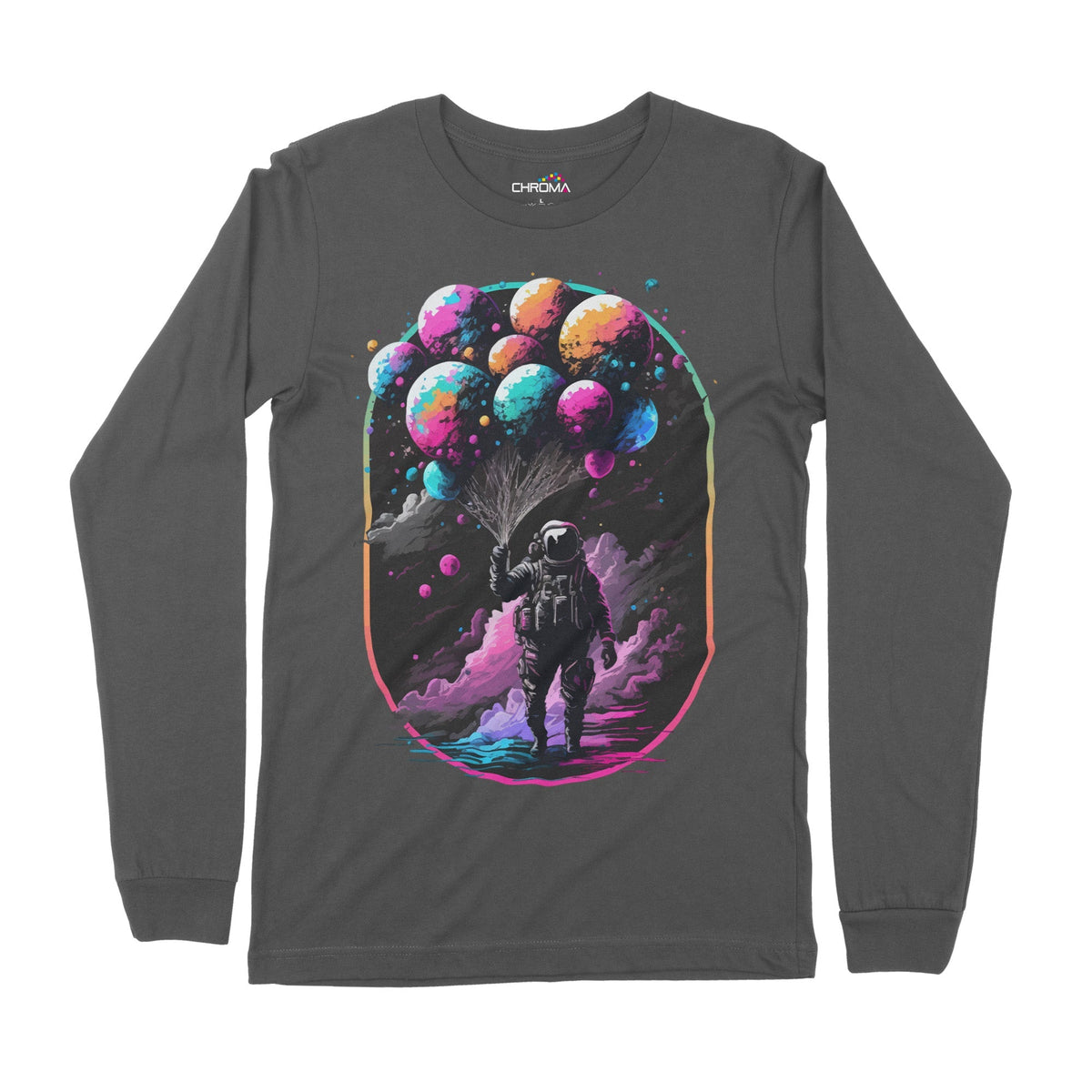 Astro Balloons | Long-Sleeve T-Shirt | Premium Quality Streetwear Chroma Clothing