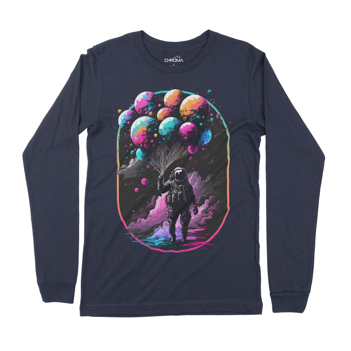 Astro Balloons | Long-Sleeve T-Shirt | Premium Quality Streetwear Chroma Clothing