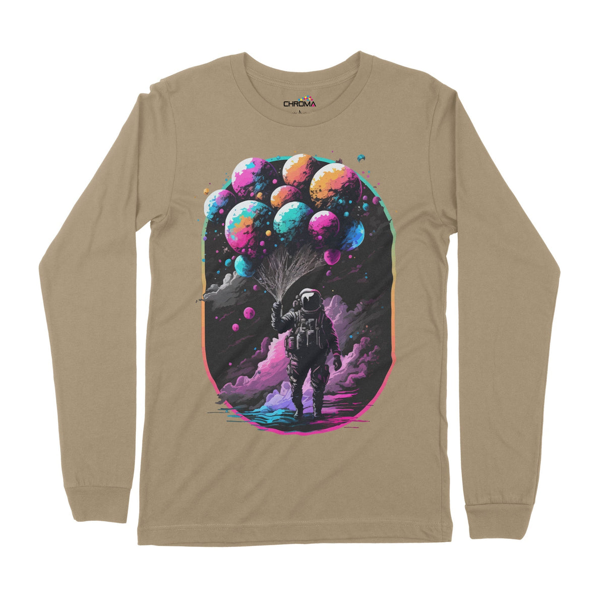 Astro Balloons | Long-Sleeve T-Shirt | Premium Quality Streetwear Chroma Clothing