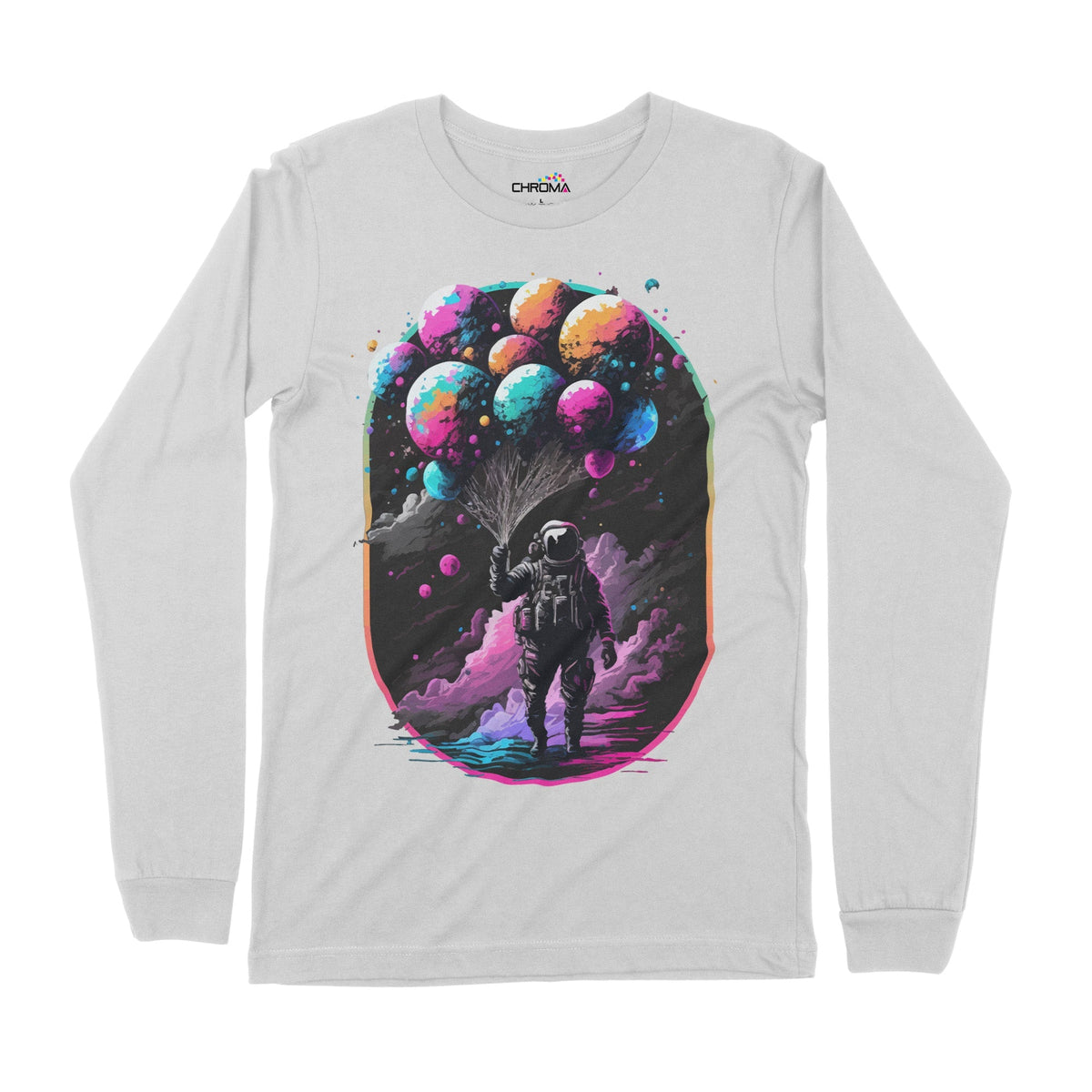 Astro Balloons | Long-Sleeve T-Shirt | Premium Quality Streetwear Chroma Clothing