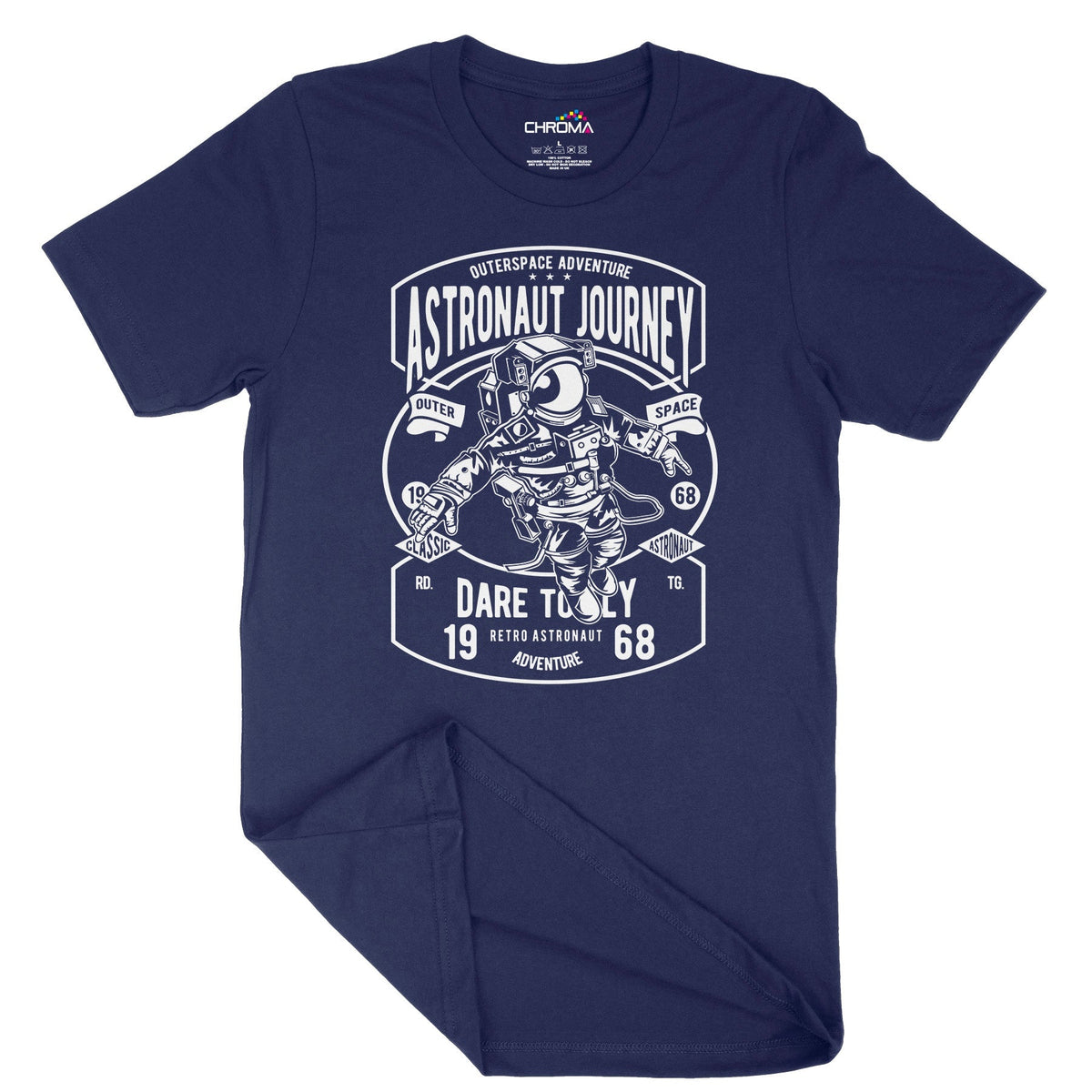 Astronaut Journey | Vintage Adult T-Shirt | Classic Vintage Clothing Chroma Clothing