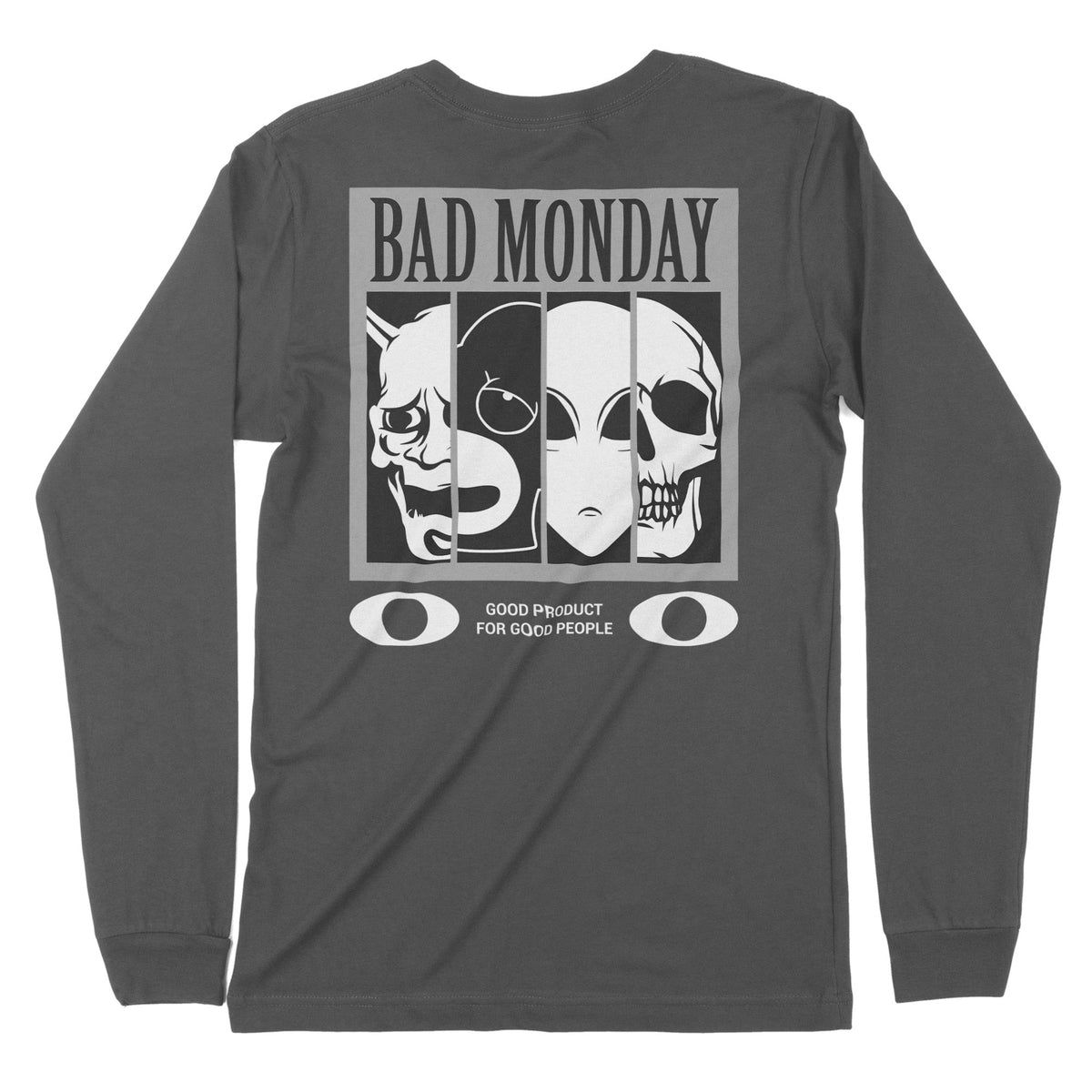 Bad Monday | Back Print | Long-Sleeve T-Shirt | Premium Quality Street Chroma Clothing