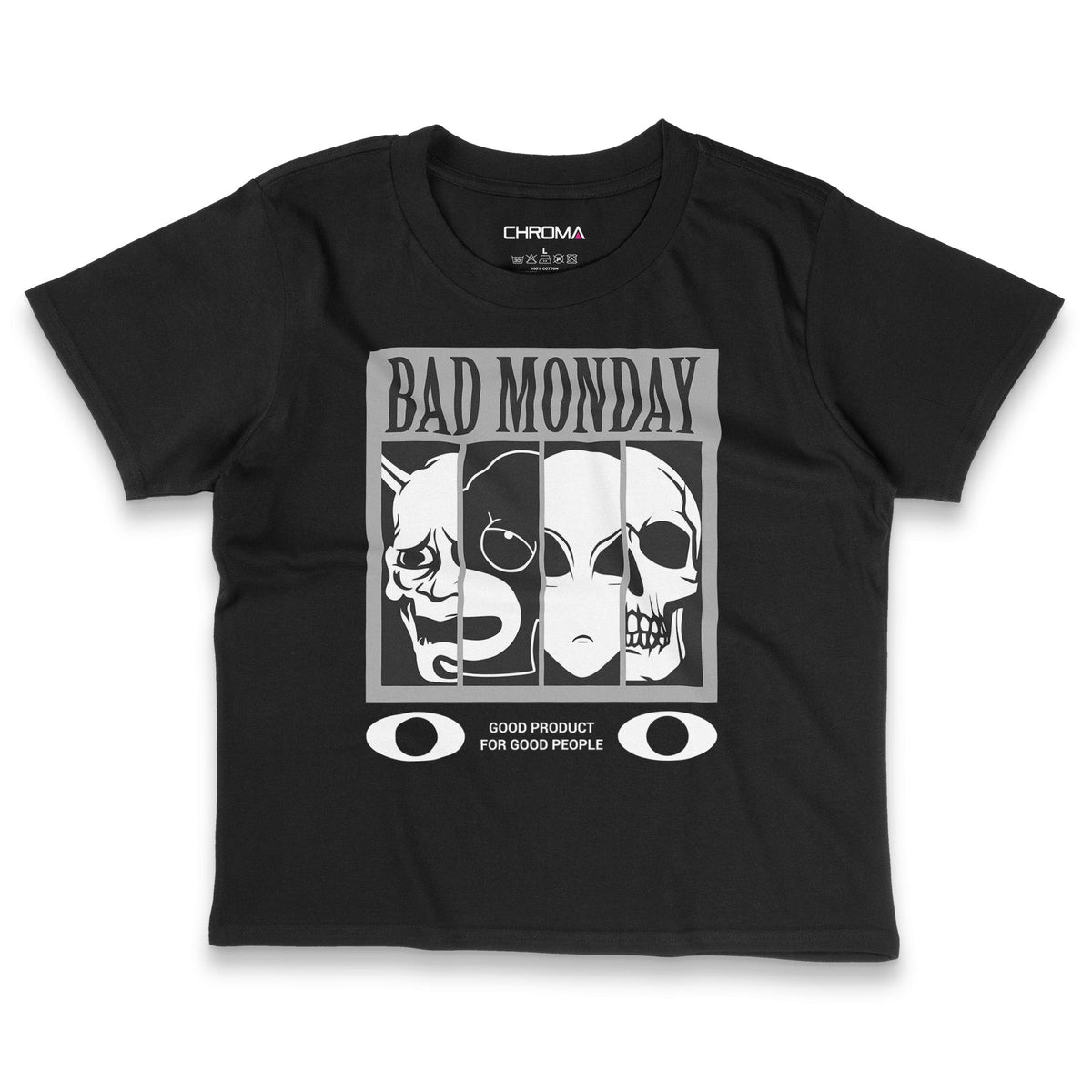 Bad Monday | Women's Cropped T-Shirt Chroma Clothing