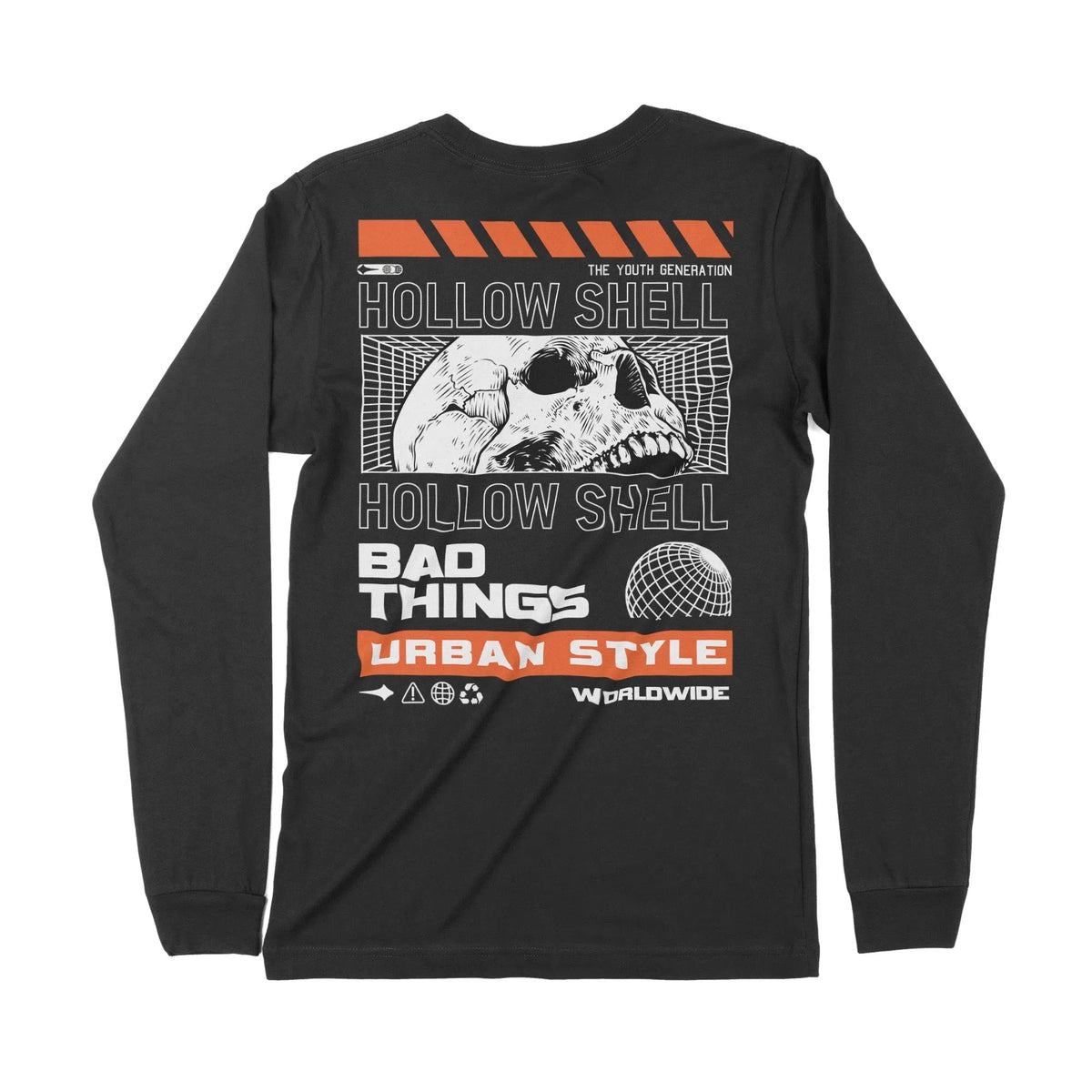 Bad Things | Back Print | Long-Sleeve T-Shirt | Premium Quality Street Chroma Clothing