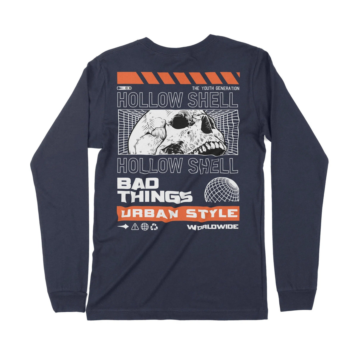 Bad Things | Back Print | Long-Sleeve T-Shirt | Premium Quality Street Chroma Clothing