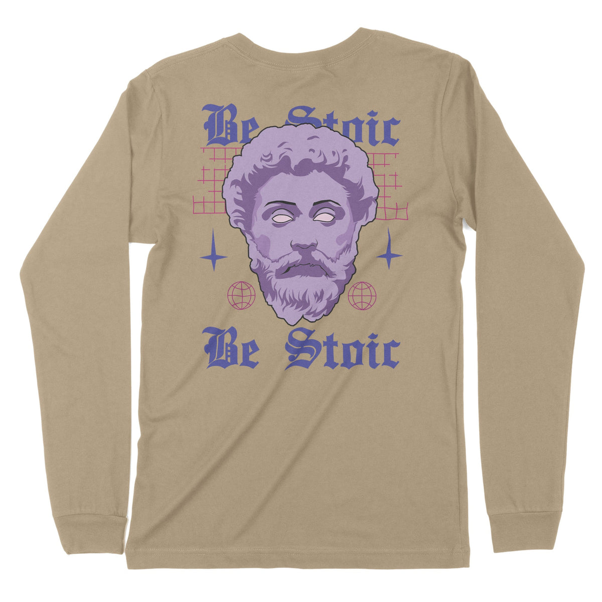 Be Stoic | Back Print | Long-Sleeve T-Shirt | Premium Quality Streetwe Chroma Clothing