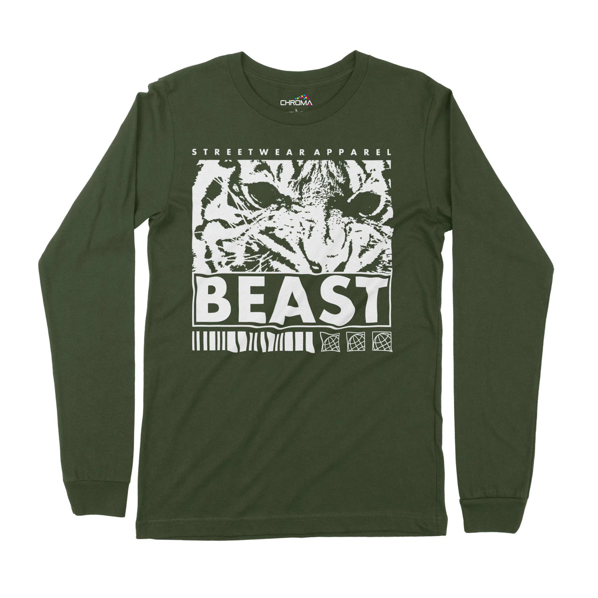 Beast | Long-Sleeve T-Shirt | Premium Quality Streetwear Chroma Clothing