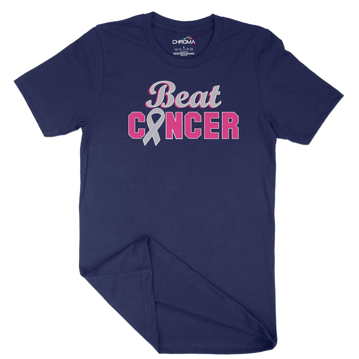 Beat Cancer Unisex Adult T-Shirt | Quality Slogan Clothing Chroma Clothing