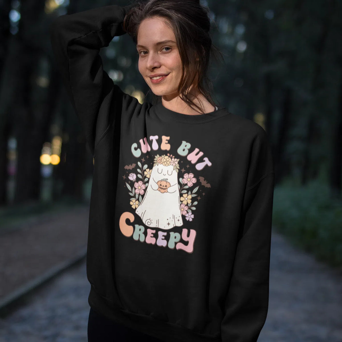 Cute But Creepy | Unisex Adult Sweatshirt | Premium Halloween Clothing Chroma Clothing