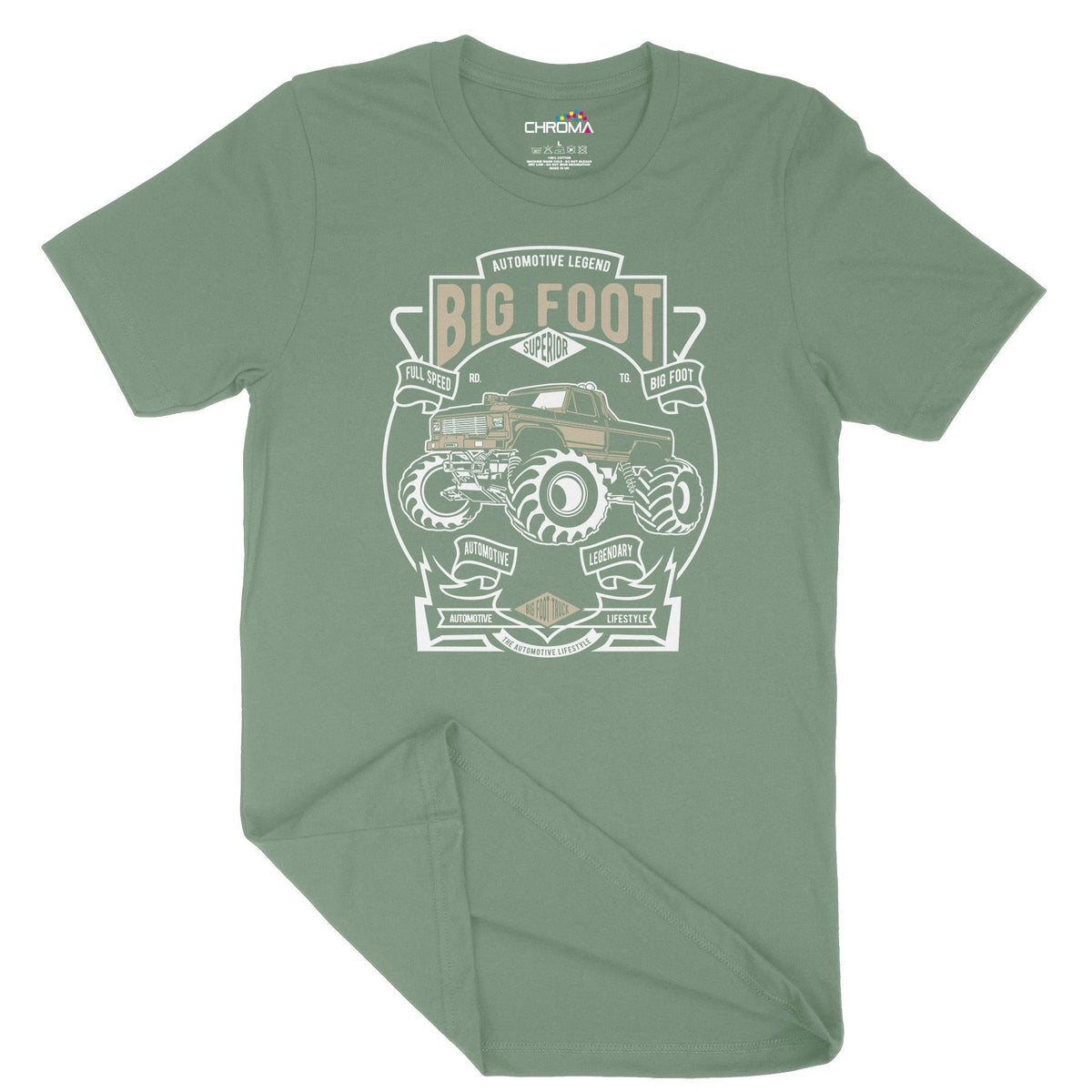 Big Foot Monstertruck | Vintage Adult T-Shirt | Classic Vintage Clothi Chroma Clothing
