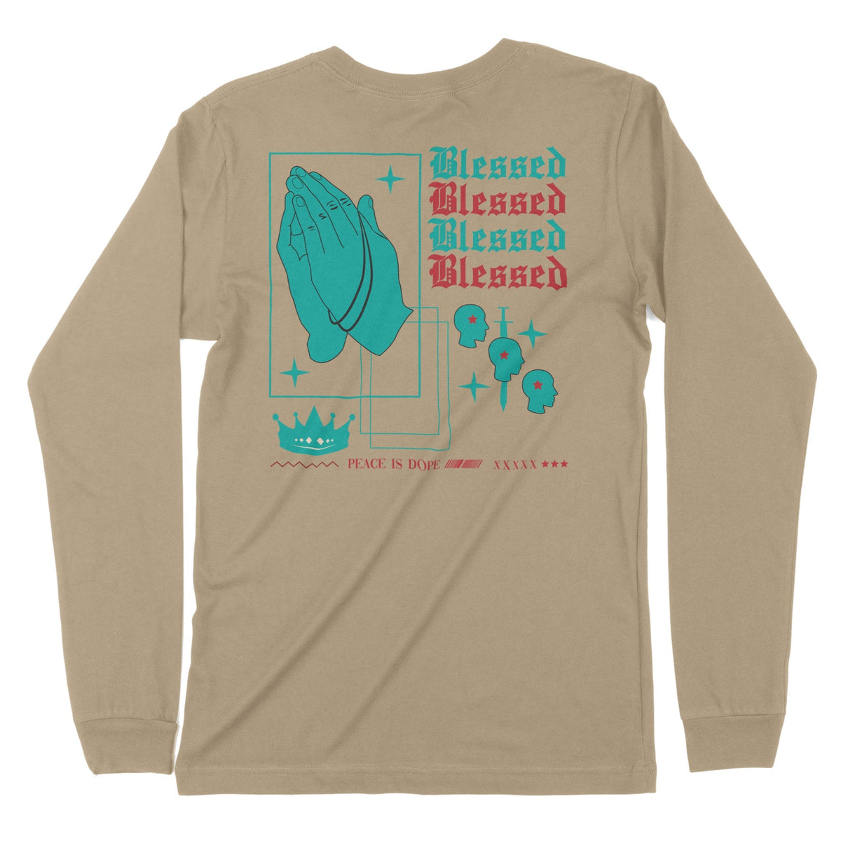 Blessed | Back Print | Long-Sleeve T-Shirt | Premium Quality Streetwea Chroma Clothing