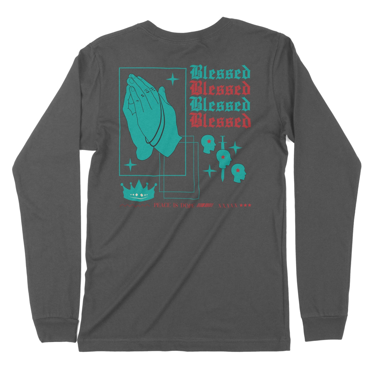 Blessed | Back Print | Long-Sleeve T-Shirt | Premium Quality Streetwea Chroma Clothing