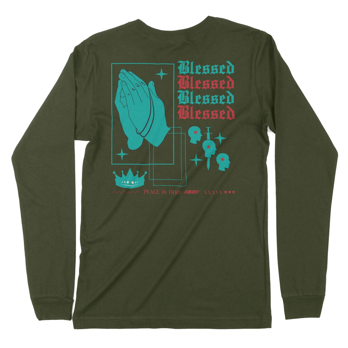 Blessed | Back Print | Long-Sleeve T-Shirt | Premium Quality Streetwea Chroma Clothing