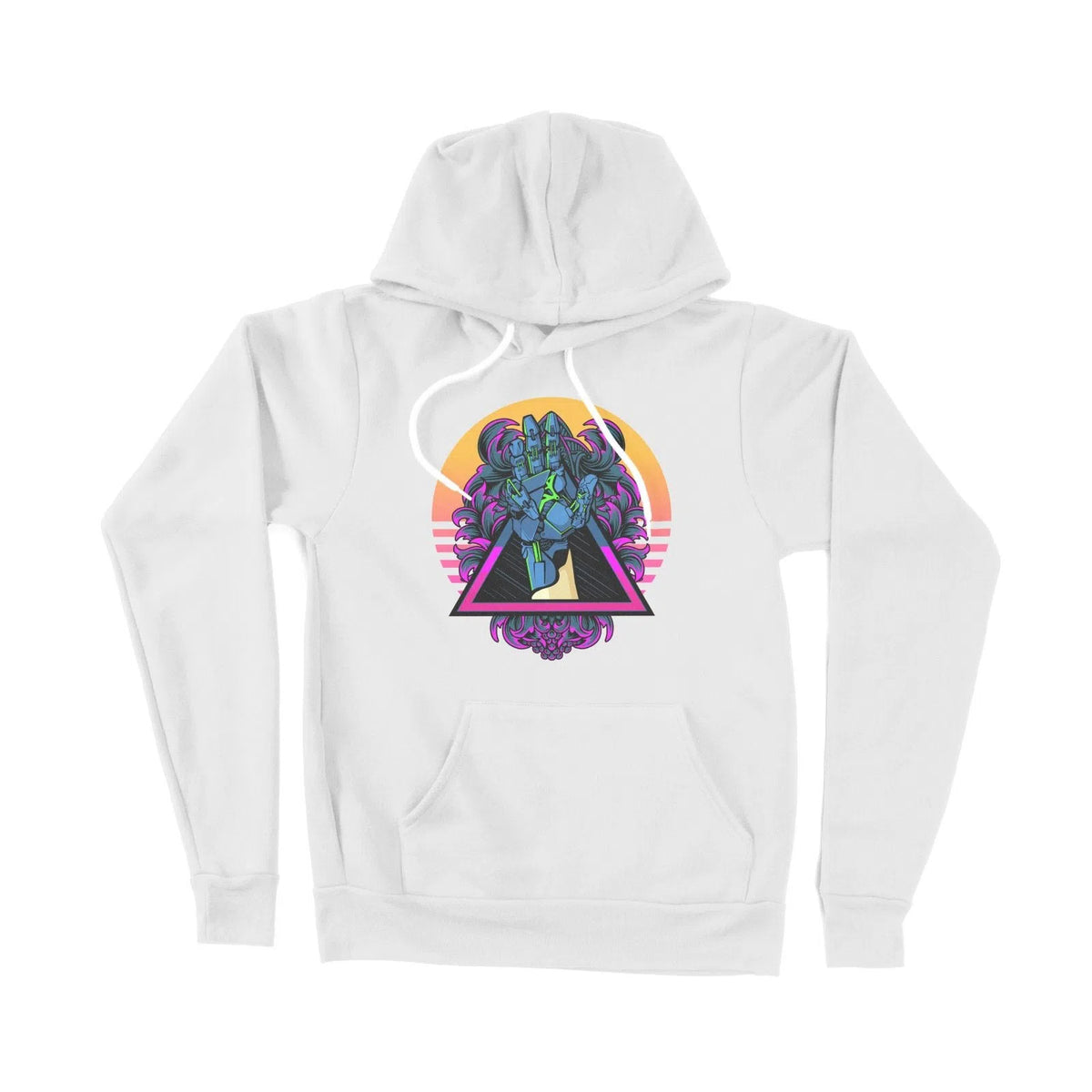 Blue Cyborg Hand Cyberpunk Unisex Adult Hoodie | Premium Quality Stree Chroma Clothing