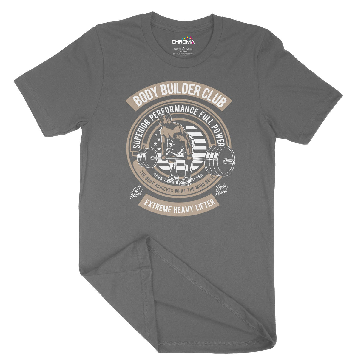 Body Builder Club | Vintage Adult T-Shirt | Classic Vintage Clothing Chroma Clothing