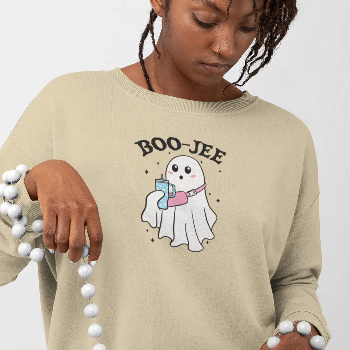 Boo-Jee Halloween Unisex Adult Sweatshirt | Premium Halloween Clothing Chroma Clothing