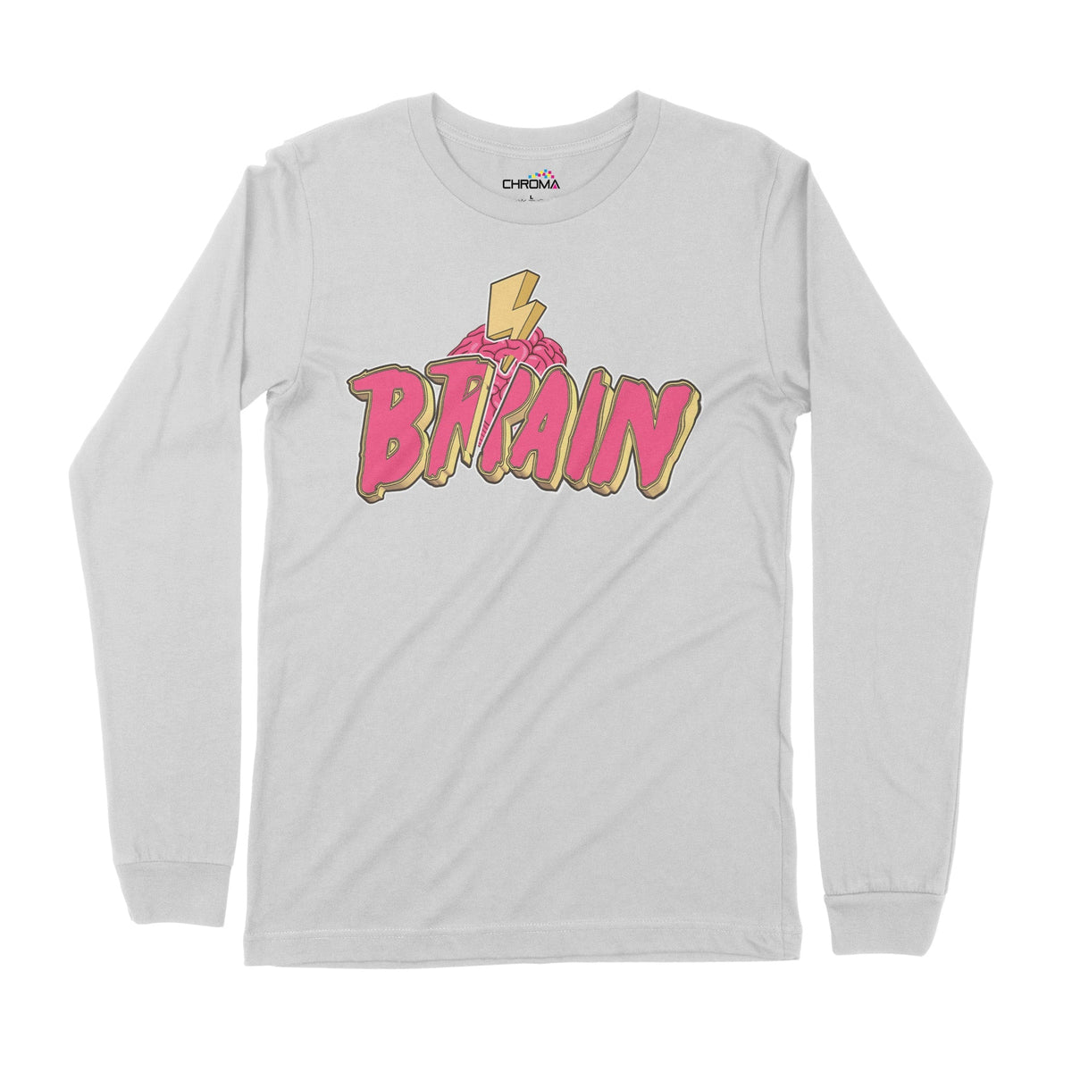 Brain Thunder | Long-Sleeve T-Shirt | Premium Quality Streetwear Chroma Clothing