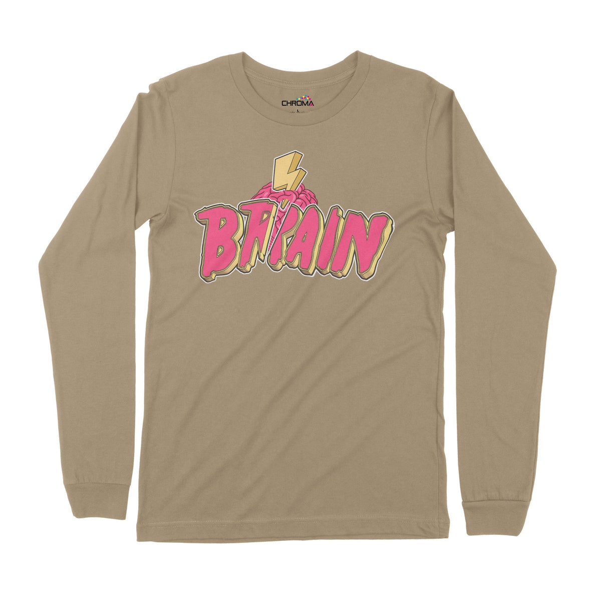 Brain Thunder | Long-Sleeve T-Shirt | Premium Quality Streetwear Chroma Clothing