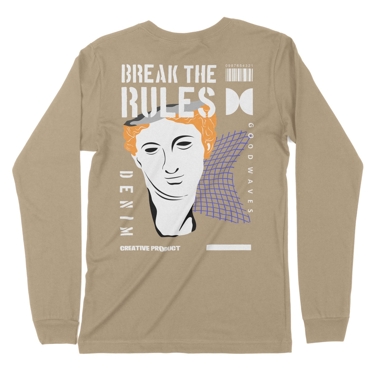 Break The Rules | Back Print | Long-Sleeve T-Shirt | Premium Quality S Chroma Clothing