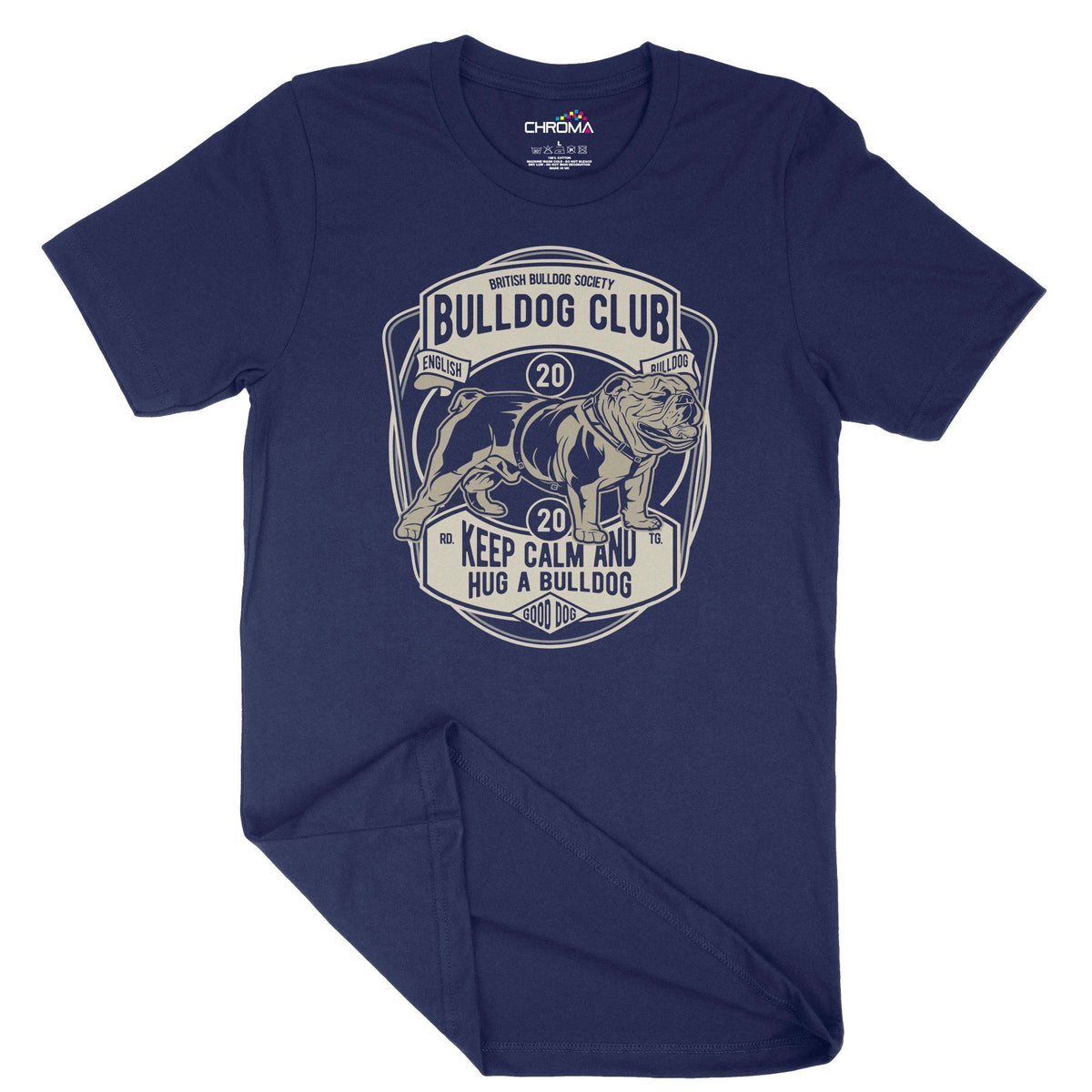 Bulldog Club | Vintage Adult T-Shirt | Classic Vintage Clothing Chroma Clothing