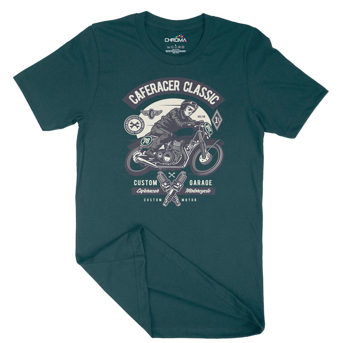 Caferacer Classic | Vintage Adult T-Shirt | Classic Vintage Clothing Chroma Clothing