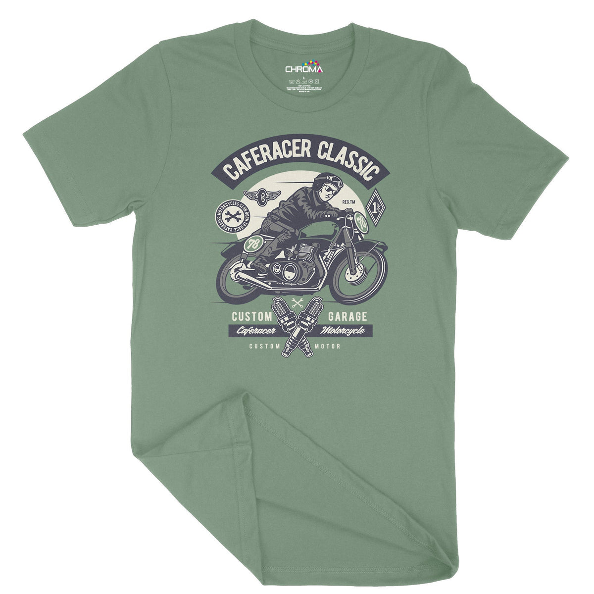 Caferacer Classic | Vintage Adult T-Shirt | Classic Vintage Clothing Chroma Clothing