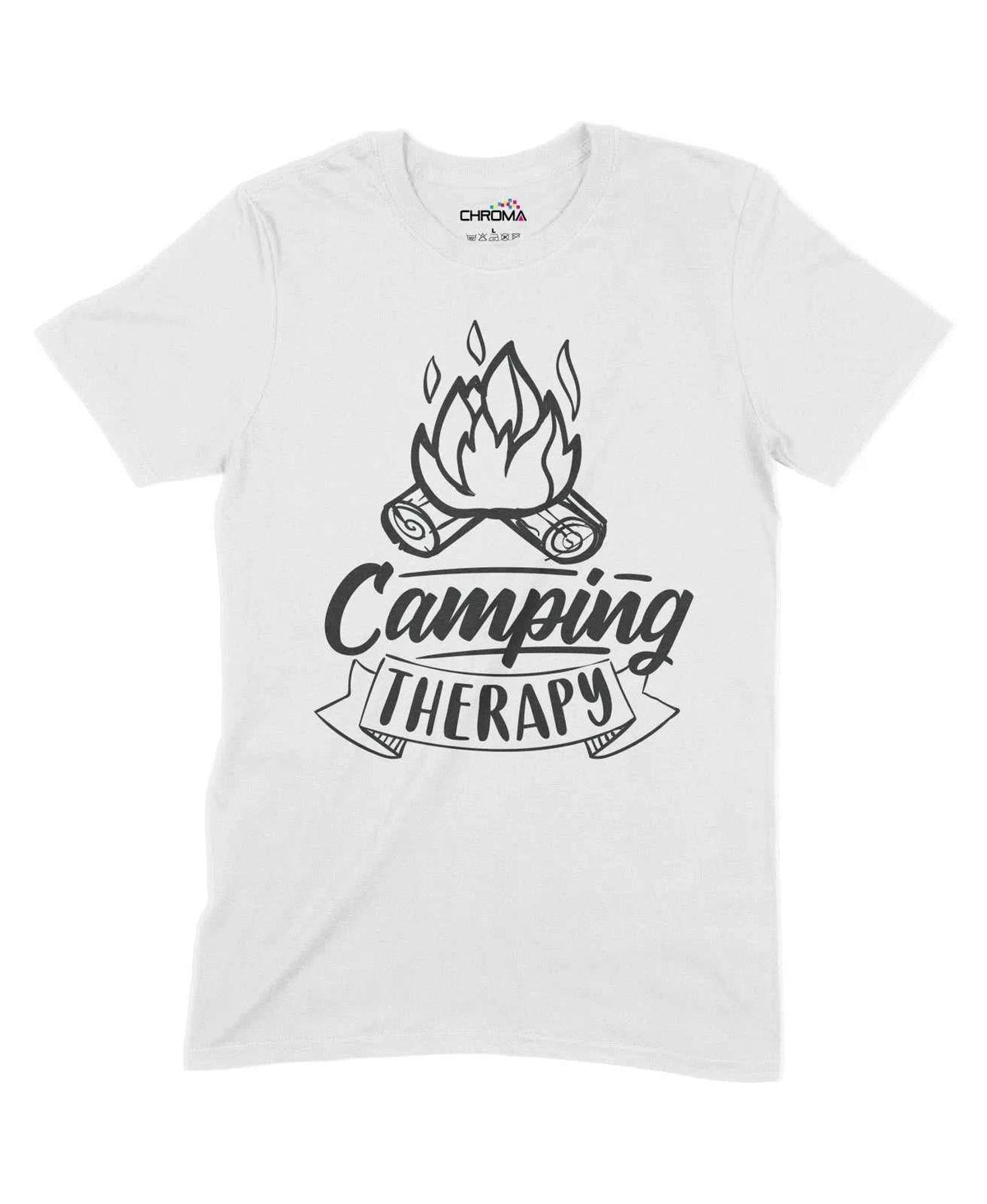 Camping Therapy Unisex Adult T-Shirt Chroma Clothing