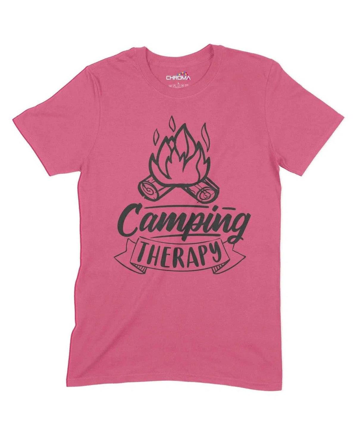 Camping Therapy Unisex Adult T-Shirt Chroma Clothing