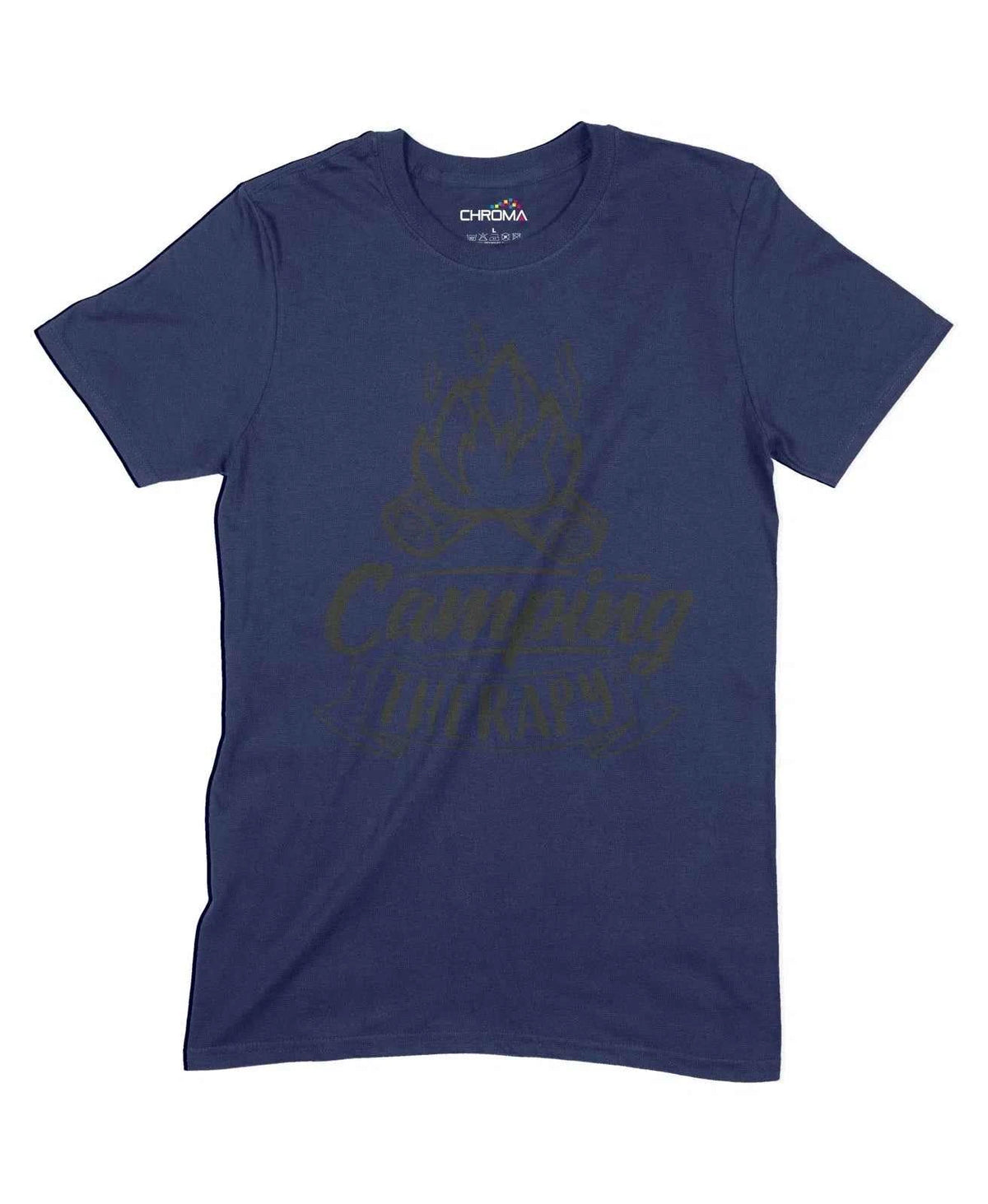 Camping Therapy Unisex Adult T-Shirt Chroma Clothing