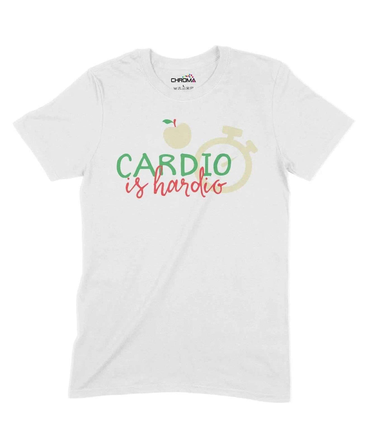 Cardio Is Hardio Unisex Adult T-Shirt Chroma Clothing