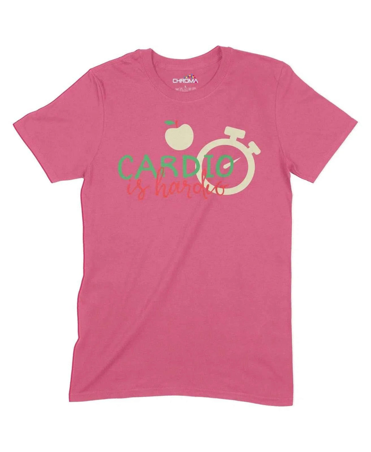 Cardio Is Hardio Unisex Adult T-Shirt Chroma Clothing