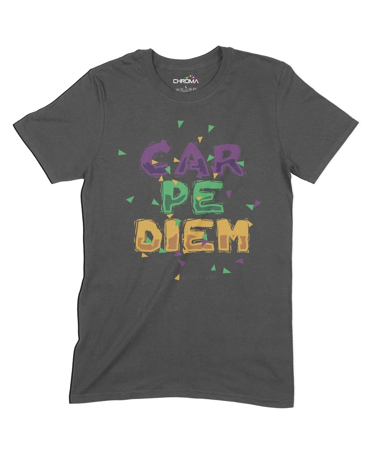 Carpe Diem Unisex Adult T-Shirt Chroma Clothing