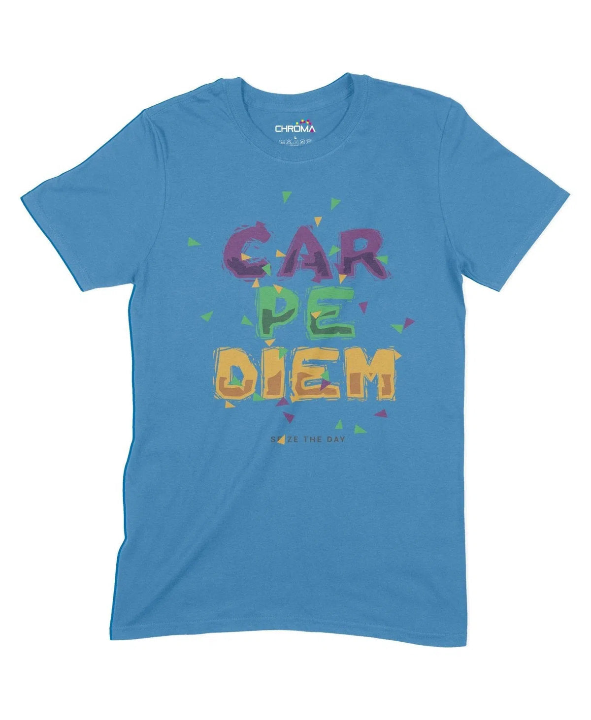 Carpe Diem Unisex Adult T-Shirt Chroma Clothing