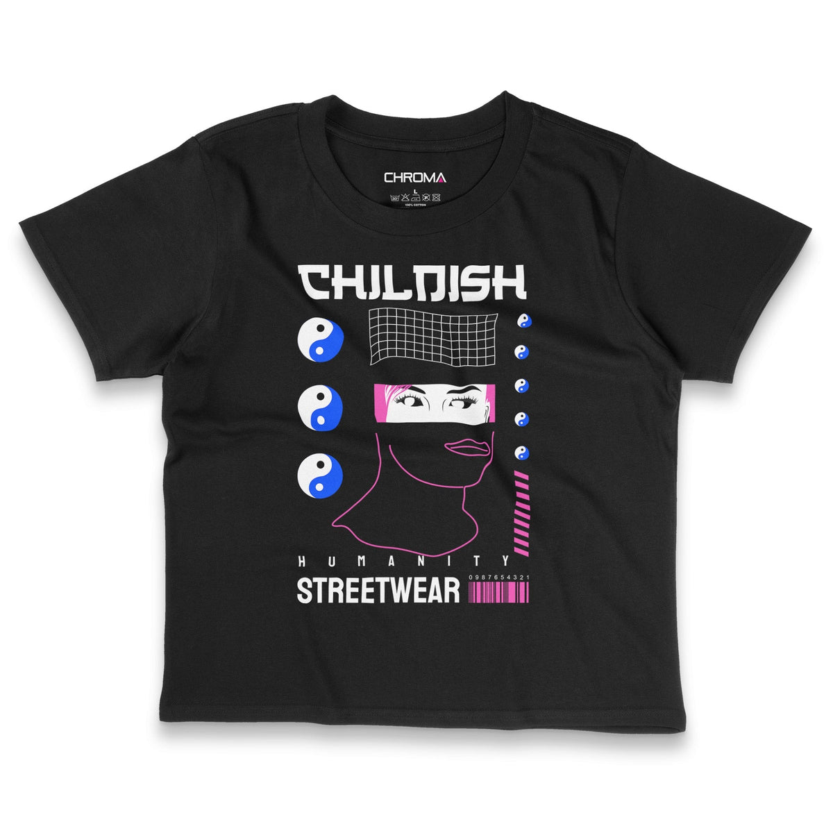 Childish | Women's Cropped T-Shirt Chroma Clothing