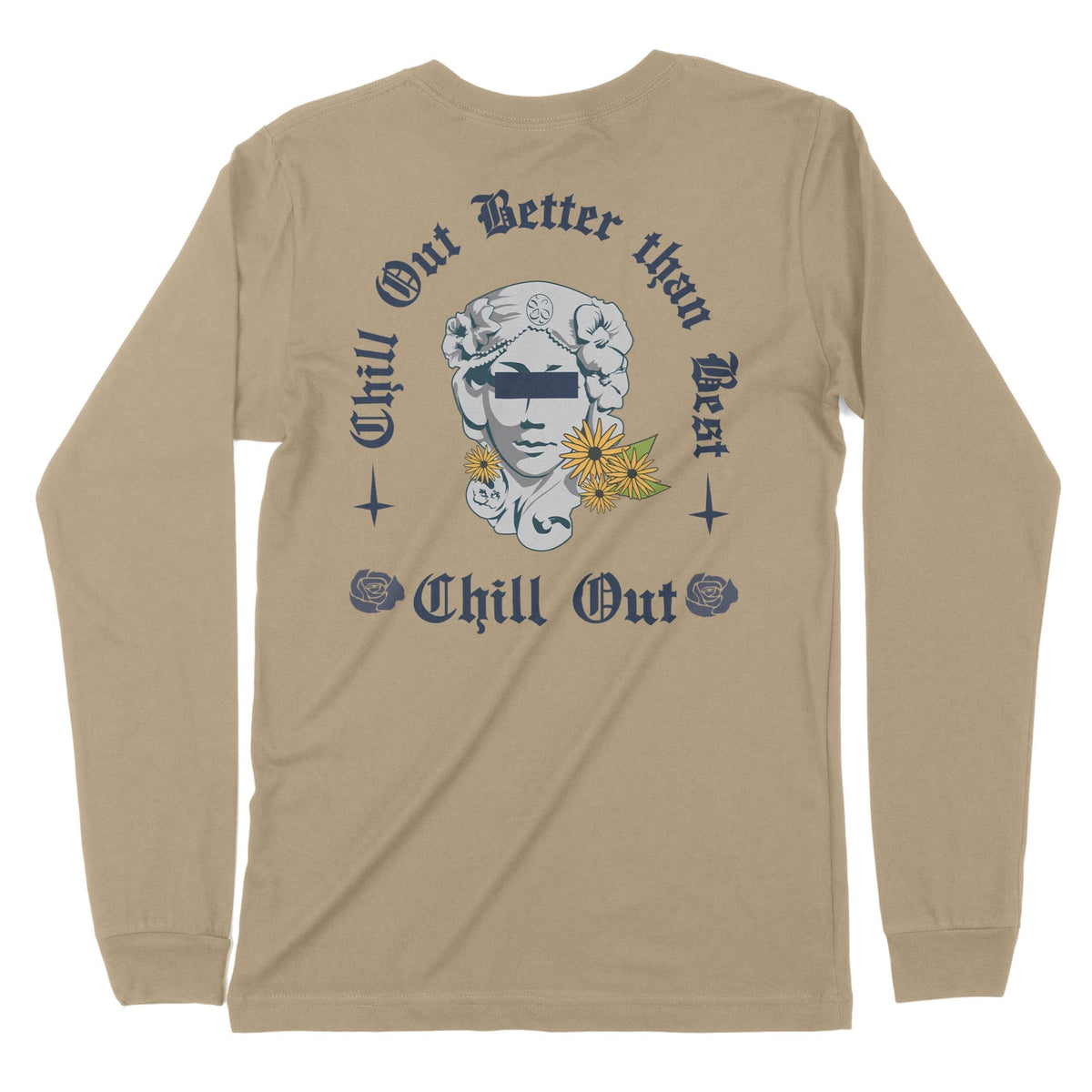 Chill Out | Back Print | Long-Sleeve T-Shirt | Premium Quality Streetw Chroma Clothing